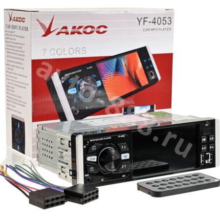 Магнитола автомобильная YAKOC 1DIN 4" дюйма монитор