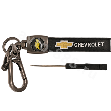 Брелоки на ключи кожа петля, карабин CHEVROLET 0397