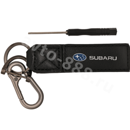 Брелоки на ключи кожа петля-карабин SUBARU 0395