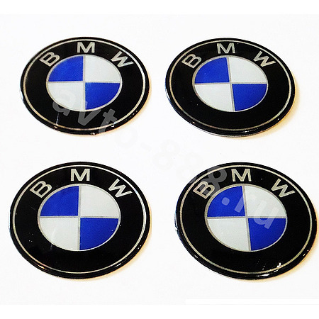 Декоративные наклейки                BMW 56мм (4шт)