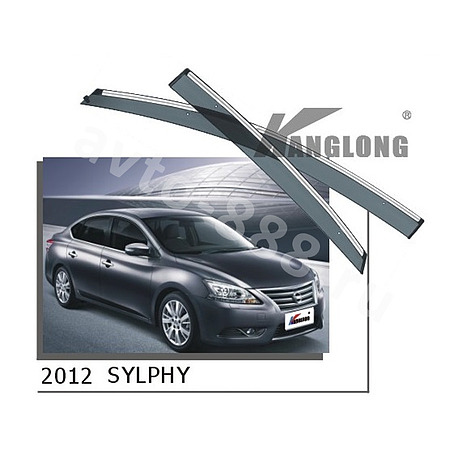 Ветровики оригинальные ★ NISSAN SYLPHY 2012 (хром металл)