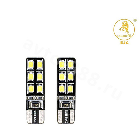 Автомобильная светодиодная лампа EJC T10-2835-12 (12V)