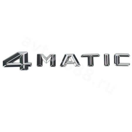 Надпись 4MTAIC хром BNL-017