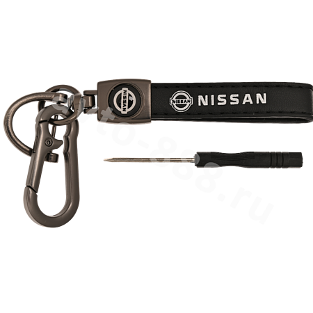 Брелоки на ключи кожа петля, карабин NISSAN 0397