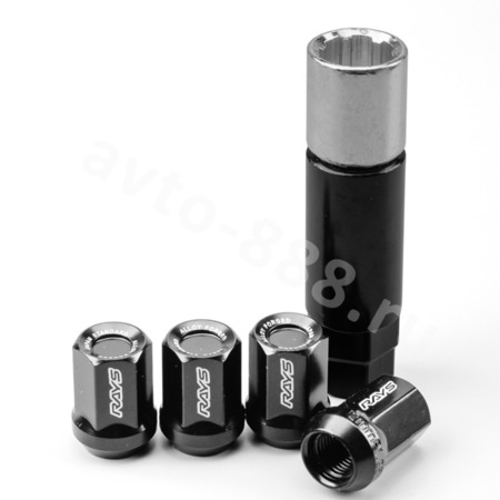 Секретки гайки F651 12*1,5 (16P+4+2, высота 32 мм) чёрный