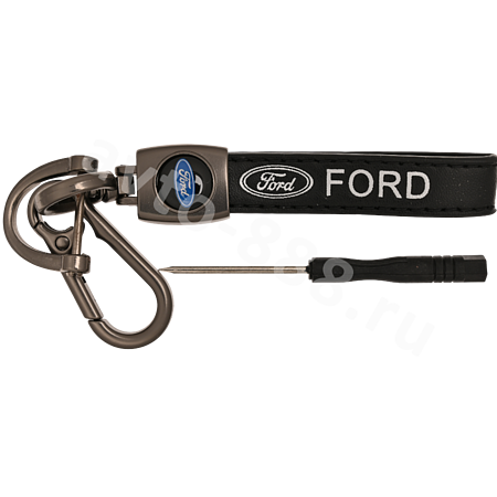 Брелоки на ключи кожа петля, карабин FORD 0397