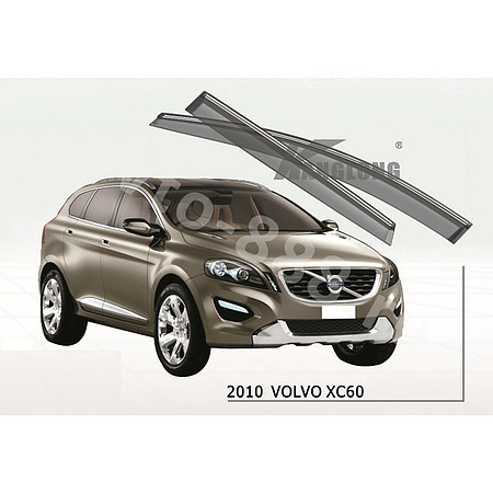 Ветровики оригинальные VOLVO XC60 2010 (хром)