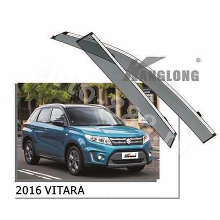 Ветровики оригинальные ★ SUZUKI VITARA 2016 (хром металл)