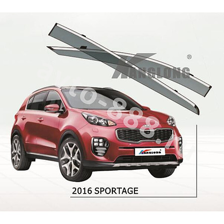 Ветровики оригинальные № ★ KIA  SPORTAGE 2018 (хром металл)