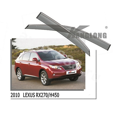 ★ Ветровики оригинальные LEXUS RX350 10--… (чёрный молдинг)