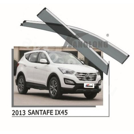 ★ Ветровики оригинальные HYUNDAI SANTAFE 13--... (хром)