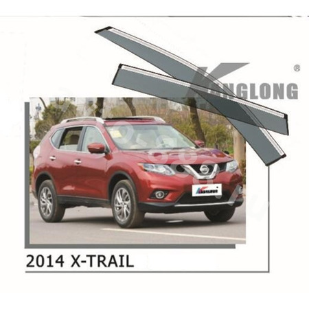 ★ Ветровики оригинальные NISSAN X-TRAIL 2014-2019 (хром)