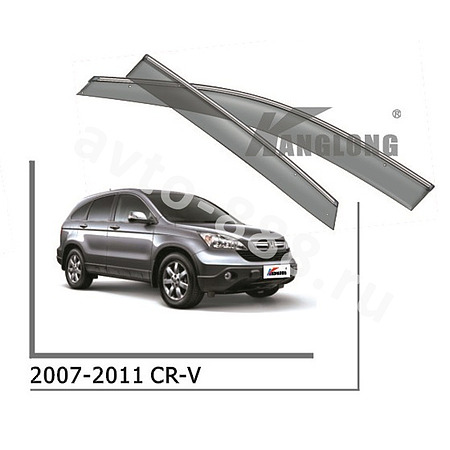 ★ Ветровики оригинальные HONDA CRV 07--... (хром)