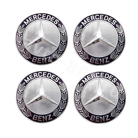 Декоративные наклейки MERCEDES 65мм (4шт)