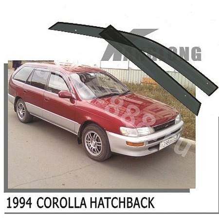 Ветровики оригинальные TOYOTA COROLLA 100  91--99  (х/б, универсал) (без хрома)