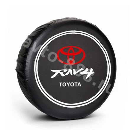 Чехол на запаску RAV-4 чёрный (215*70*16)