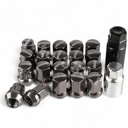Секретки гайки RAYC 12*1,25 F450 (20 шт, высота 30 мм) тёмно-серый
