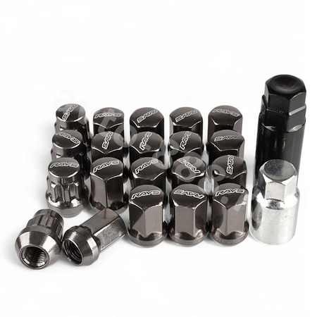 Секретки гайки RAYC 12*1,5 F450 (20 шт, высота 30 мм) тёмно-серый