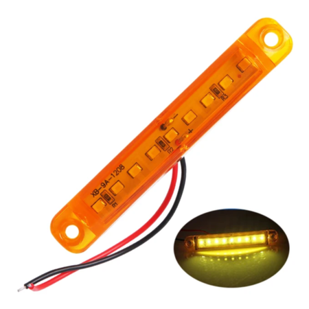 Фонари габаритные BD-0003 12/24V жёлтый (20шт)