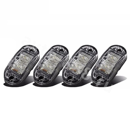 Фонари габаритные BD-0015 12/24V белый (4шт)