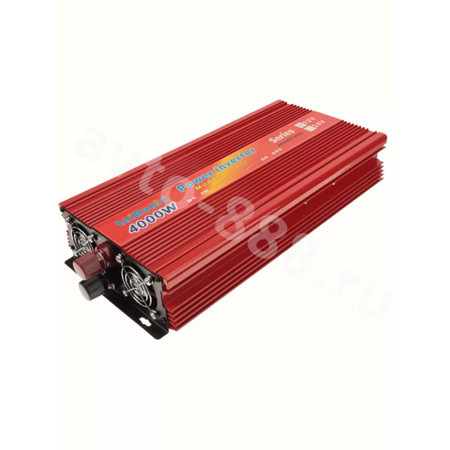 Преобразователи напряжения 12V-220V 4000W LaiRunH (красная)