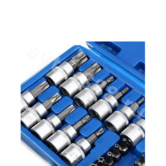 Набор торцевых насадок E-Torx 34 предмета (синий) фото 14
