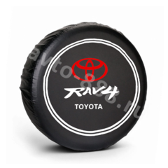 Чехол на запаску RAV-4 чёрный (215*70*16) фото 1