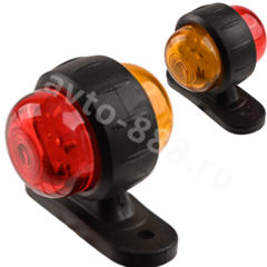 Фонари габаритные BD-0133 12/24V жёлтый+красный (2шт) фото 2