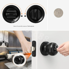 Ручка дверная межкомнатная, фиксатор Amazon фото 11