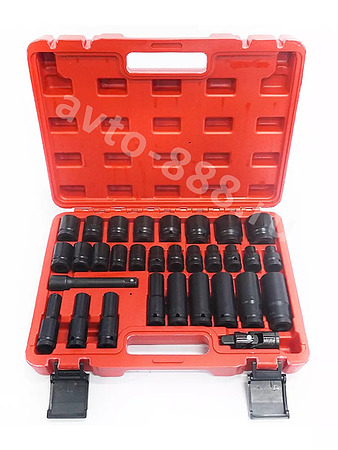 Набор ударных головок 1/2 (32 предмета) 028