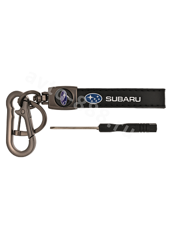 Брелоки на ключи кожа петля, карабин SUBARU 0397