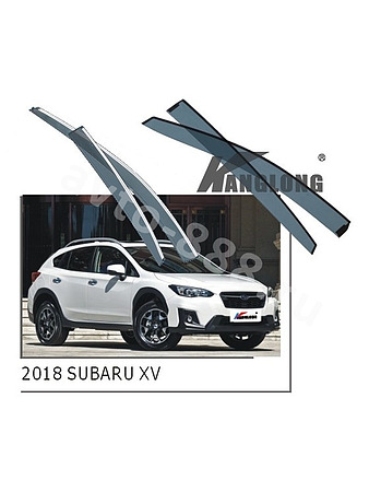 Ветровики оригинальные ★ SUBARU XV 2018 (хром металл)