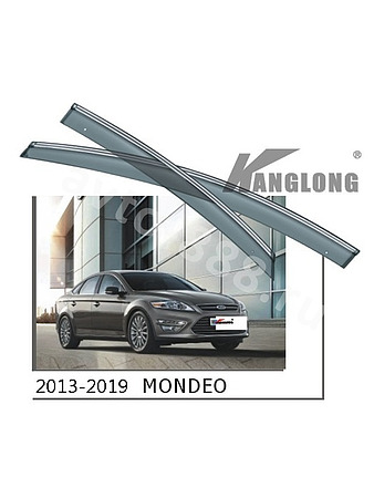 Ветровики оригинальные ★ FORD MONDEO/FUSION 2013-2019 (хром металл)