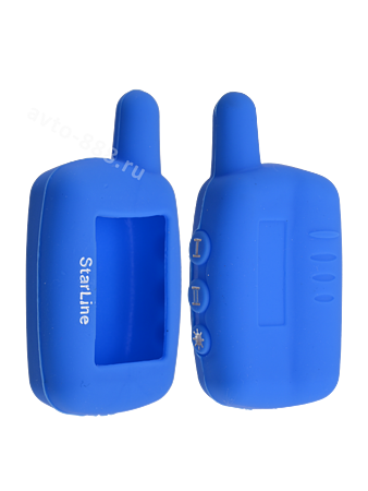 Чехол на пульт сигнализации силиконовый A9 голубой