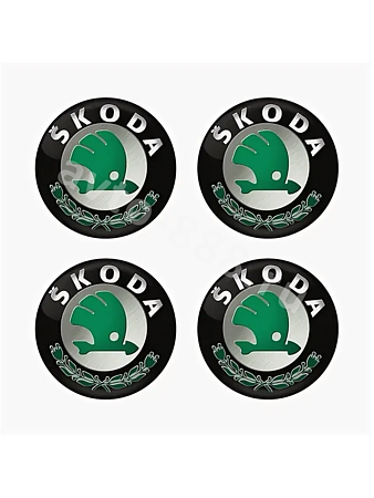 Декоративные наклейки SKODA 65мм (4шт)
