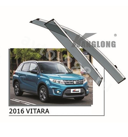 Ветровики оригинальные SUZUKI VITARA 2016 (хром)