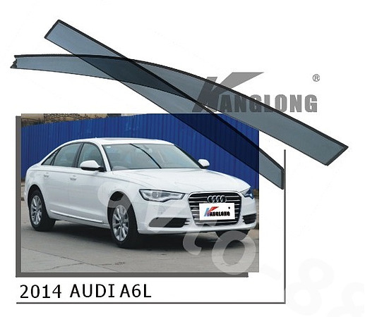 Ветровики оригинальные AUDI A6L 2015 (хром)