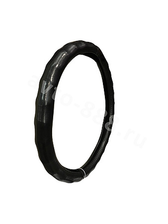 Оплётка на руль чёрный глянец (45)