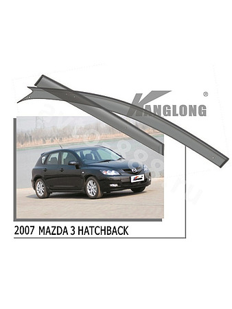 Ветровики оригинальные MAZDA 3 (хэтчбек) 03-09 (без хрома)