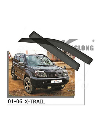 Ветровики оригинальные NISSAN X-TRAIL 01--06 (без хрома)