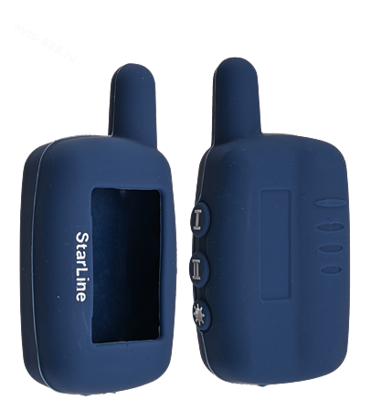 Чехол на пульт сигнализации силиконовый A9 темно-синий