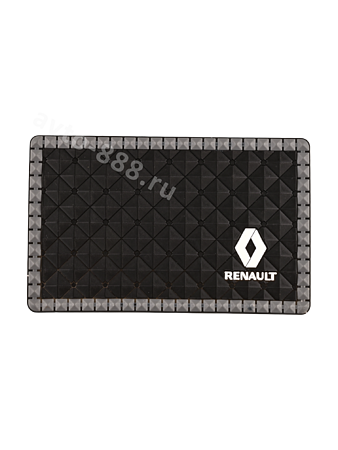 Коврик на панель маленький с эмблемой RENAULT. ZXQ-01