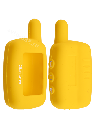 Чехол на пульт сигнализации силиконовый A9 желтый