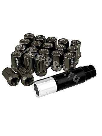 Секретки гайки F651 12*1,5 (16P+4+2, высота 32 мм) тёмно-серый