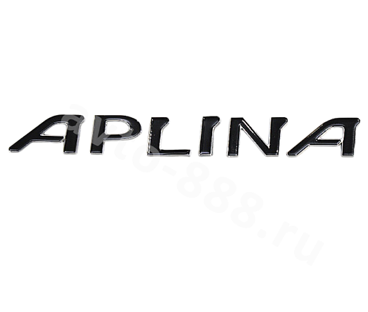 Надпись ALPINA чёрный хром 180*26mm EBL-011А