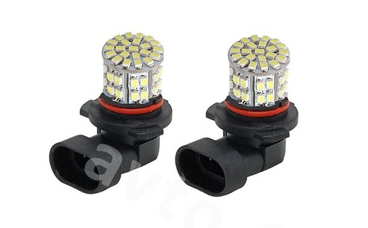 Светодиодные лампочки в туманки 9006-1250-W (50 диодов)