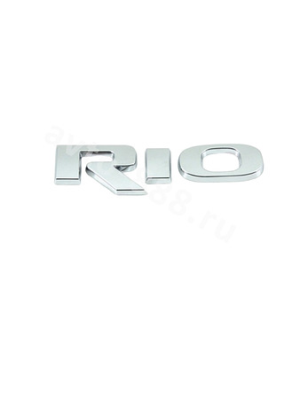 Надпись RIO хром 75*20мм KIAL-008