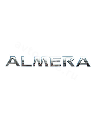 Надпись ALMERA хром 195*22