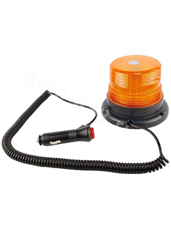 Маяк проблесковый оранжевый светодиодный на магните большой 12V/24V XD-120