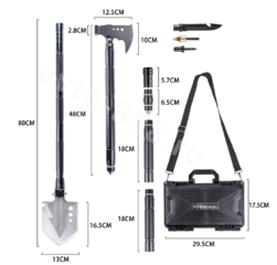 Набор сапёрная складная лопата и топор c киркой фото 2